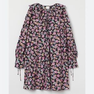 H&M FLORAL PATTERNED DRESS SIZE XS